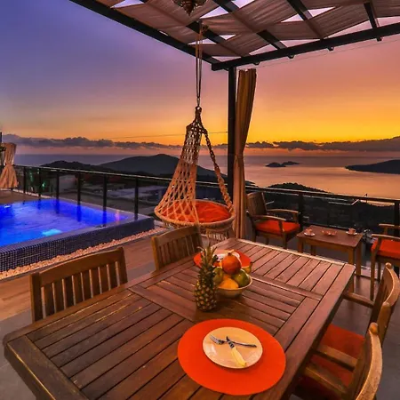 Villa 1 Bedroom Seaview With Private Heated Pool Kalkan